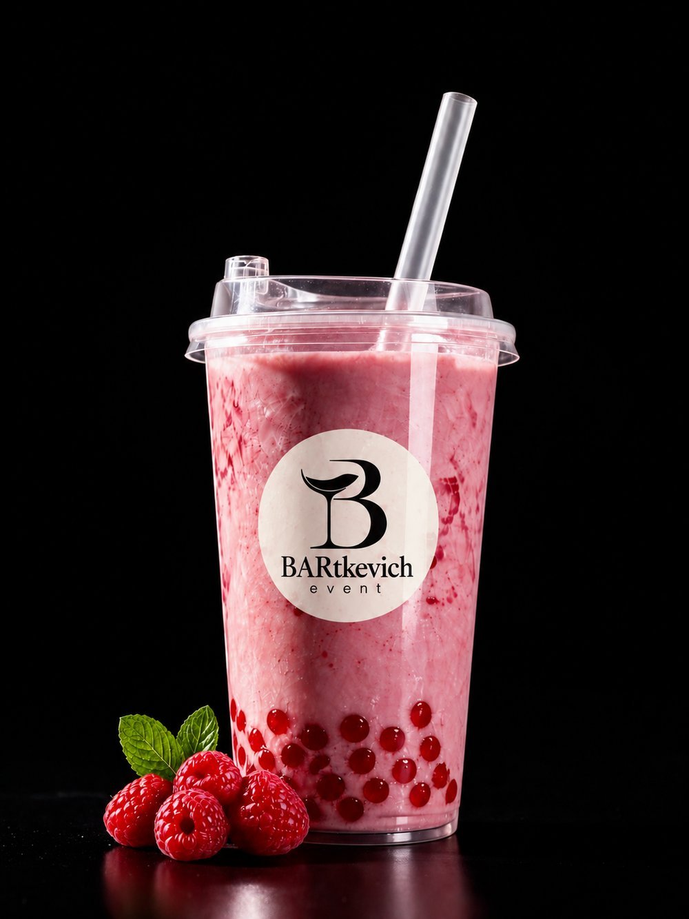 Raspberry Bubble Tea